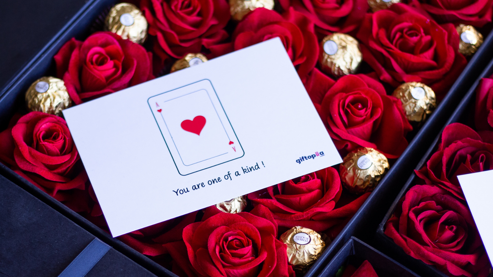 17530 Lovely Rose Gift Showpiece, Love showpiece Valentine's Day Gift, —  DeoDap