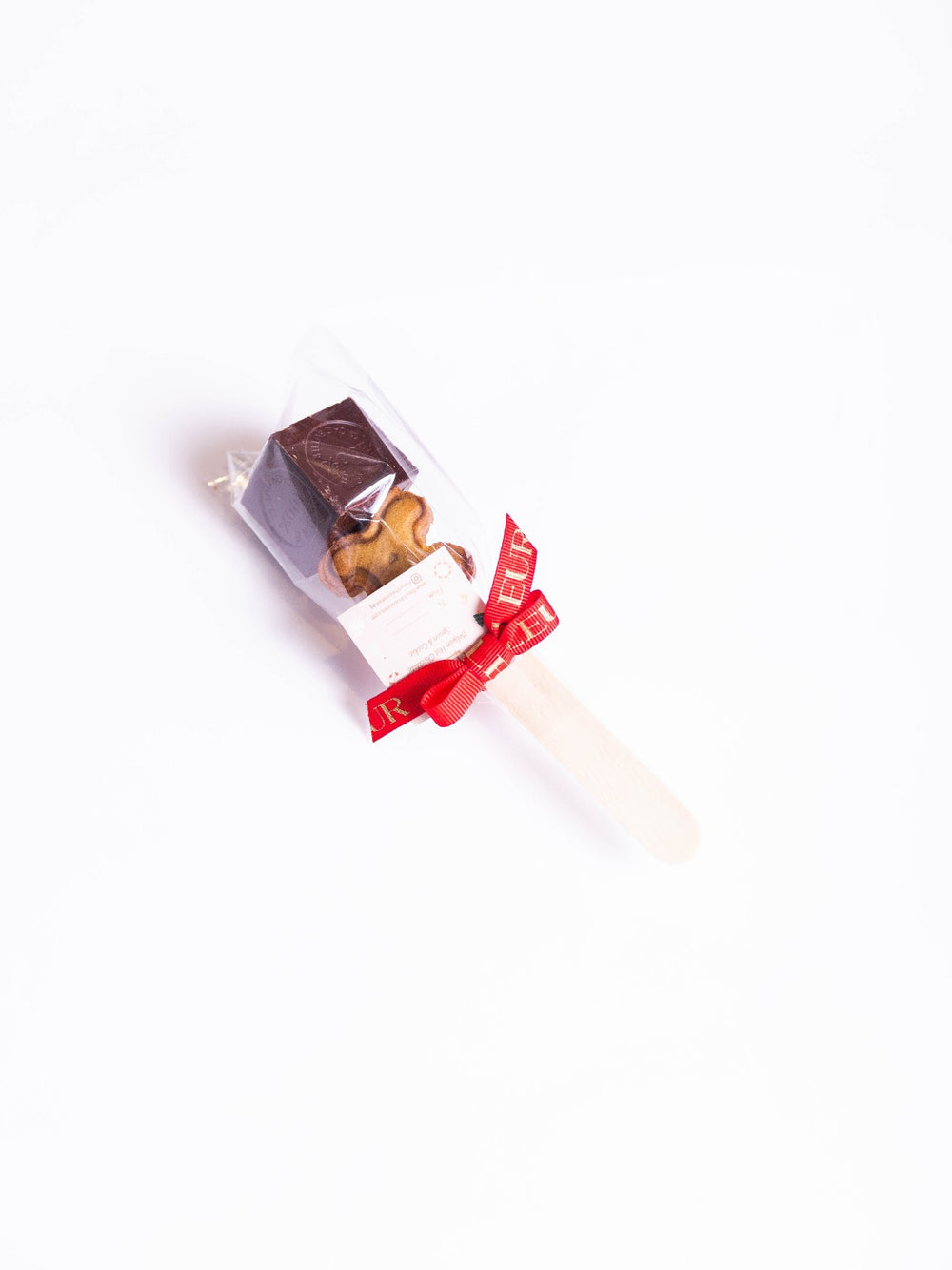 Fleur Chocolate- Belgian Hot Chocolate spoon with a cookie (Dark)