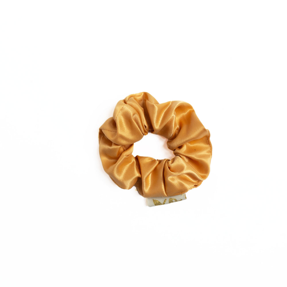 xo satin-Scrunchie Gold