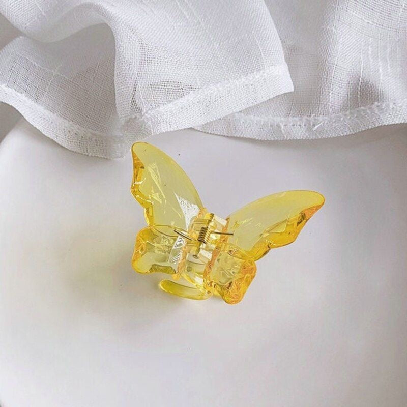 giftopiia-Mini Butterfly Hair Clip Yellow