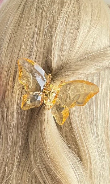 giftopiia-Butterfly Hair Clip Yellow