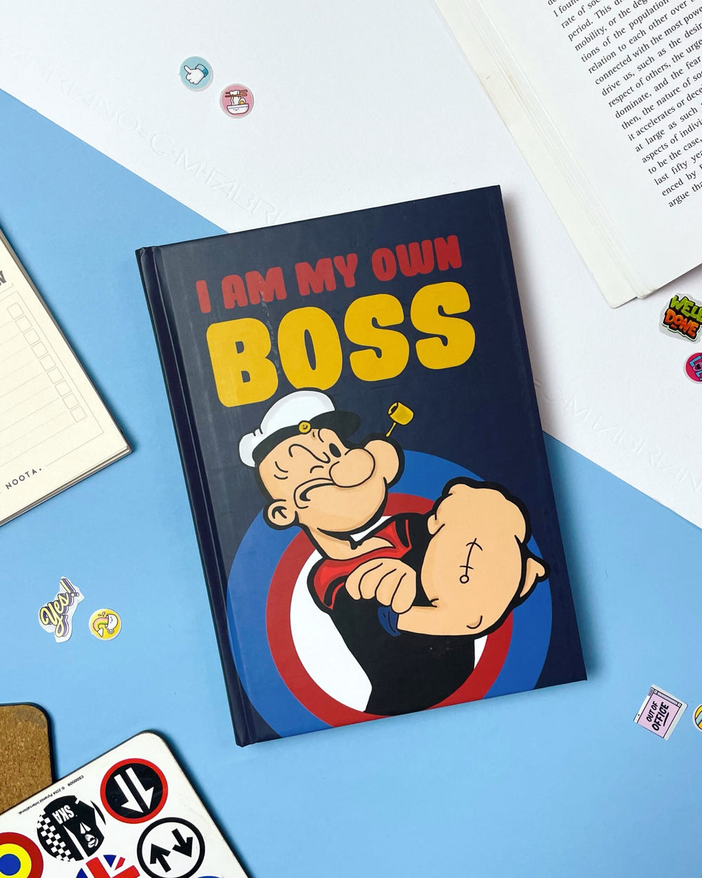 Noota-Popeye Boss A5 Lined Notebook
