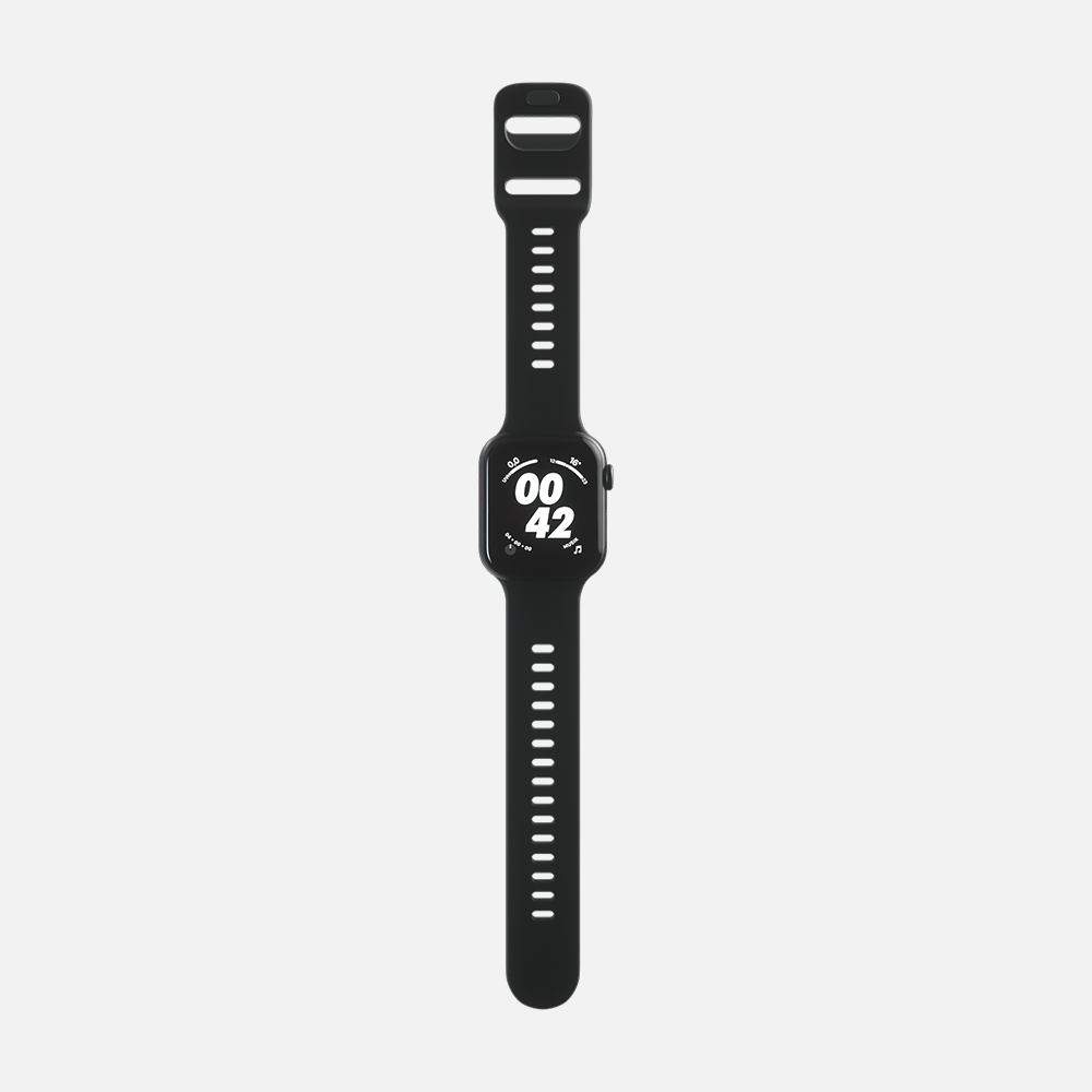 Ready Made Gifts-Hitch Sport Band For Apple Watch 'Black' Size 42/44/45mm