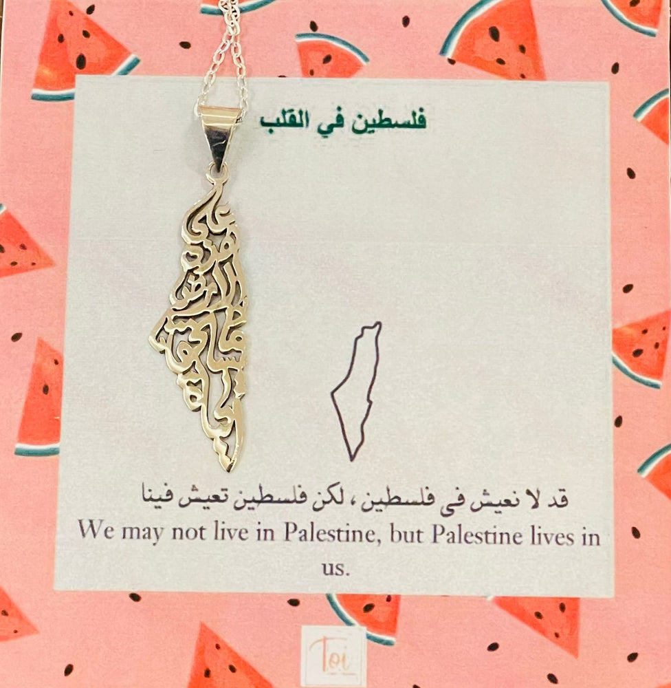 
                  
                    Palestine silver Necklace
                  
                