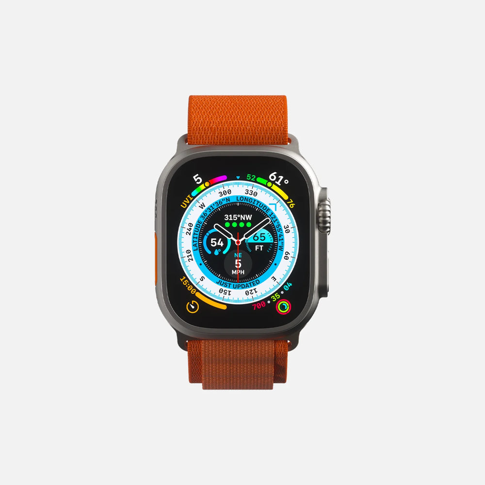 Hitch-Alpine Loop For Apple Watch 'Orange' 42/44/45/49