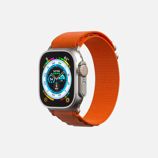Hitch-Alpine Loop For Apple Watch 'Orange' 42/44/45/49
