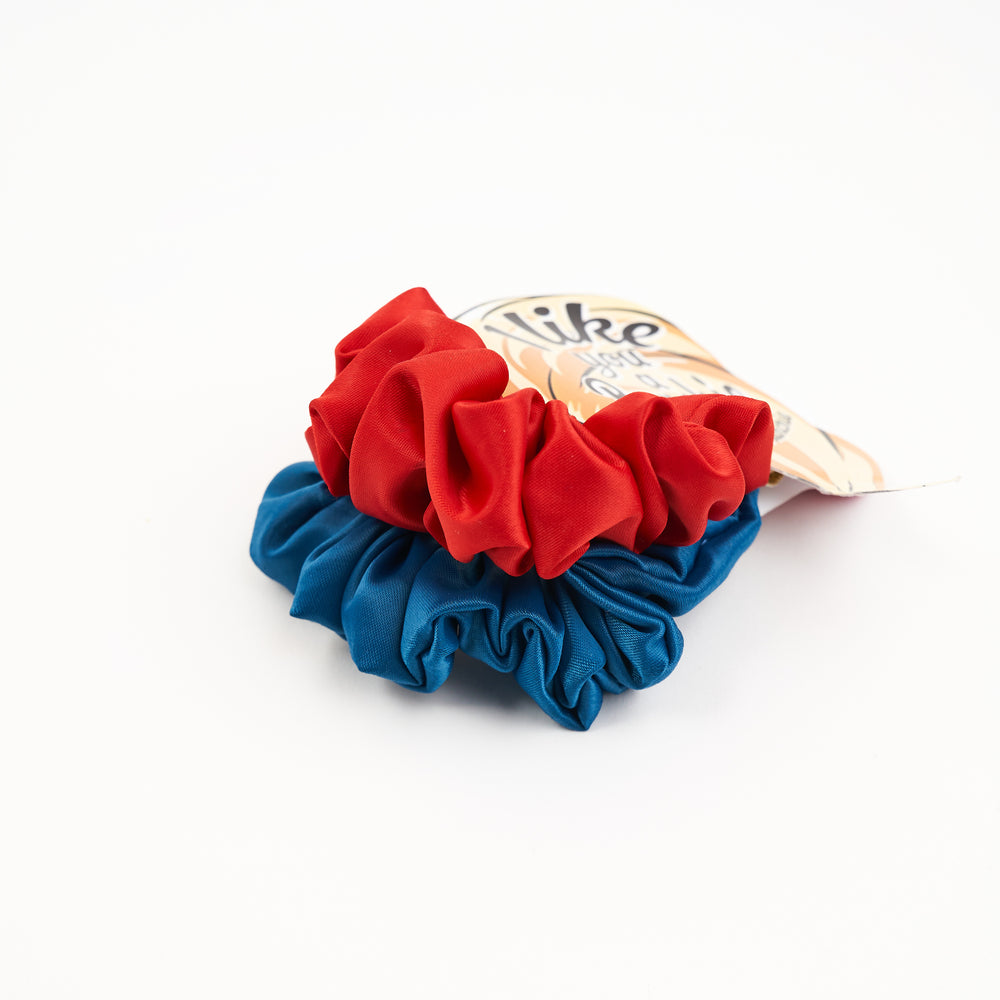 Xo Satin-Scrunchies "Set Of 2"
