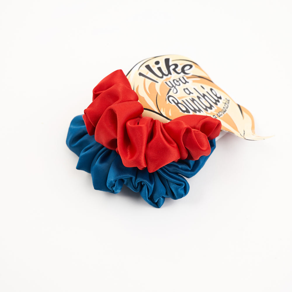 Xo Satin-Scrunchies "Set Of 2"