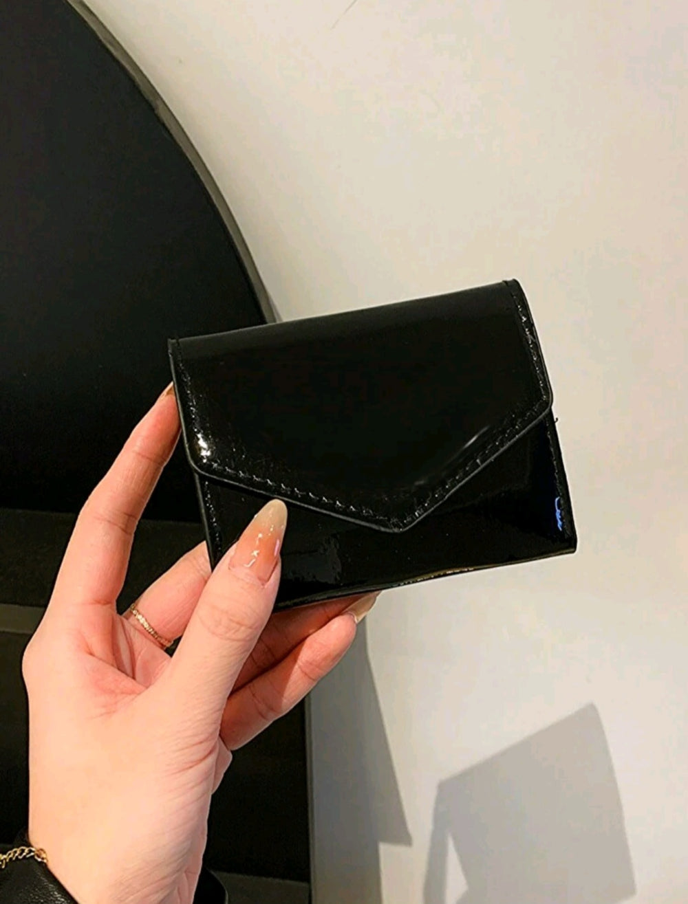 Classic Glossy Black Wallet