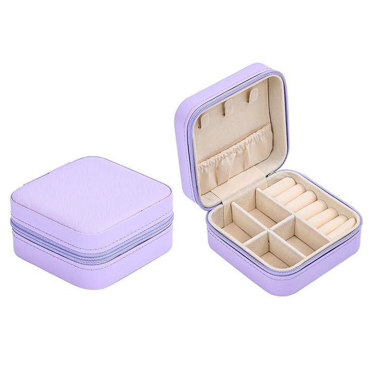 Purple Travel Jewelry Box