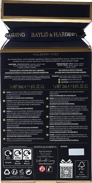 Baylis & Harding-Mulberry Fizz Two Piece Cracker Gift Set