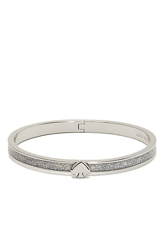 Kate Spade-Everyday Spade Glitter Enamel Hinged Bangle