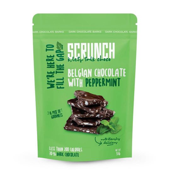 Scrunch-Belgian Dark Chocolate Peppermint