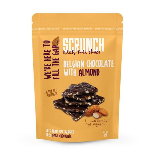 Scrunch-Belgian Dark Chocolate Almond