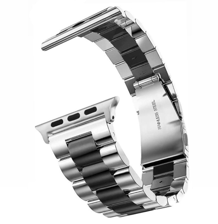 Stainless Steel Band for Apple Watch 38/40mm "Silver Black"