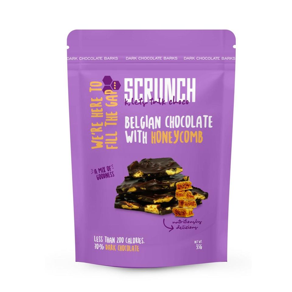 Scrunch-Dark Chocolate with Honeycomb