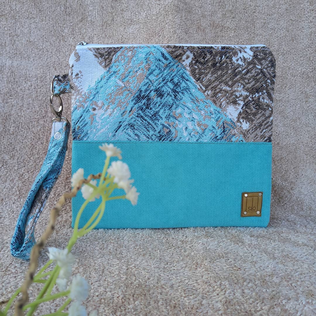 Silo-Clutch bag "Turquoise"