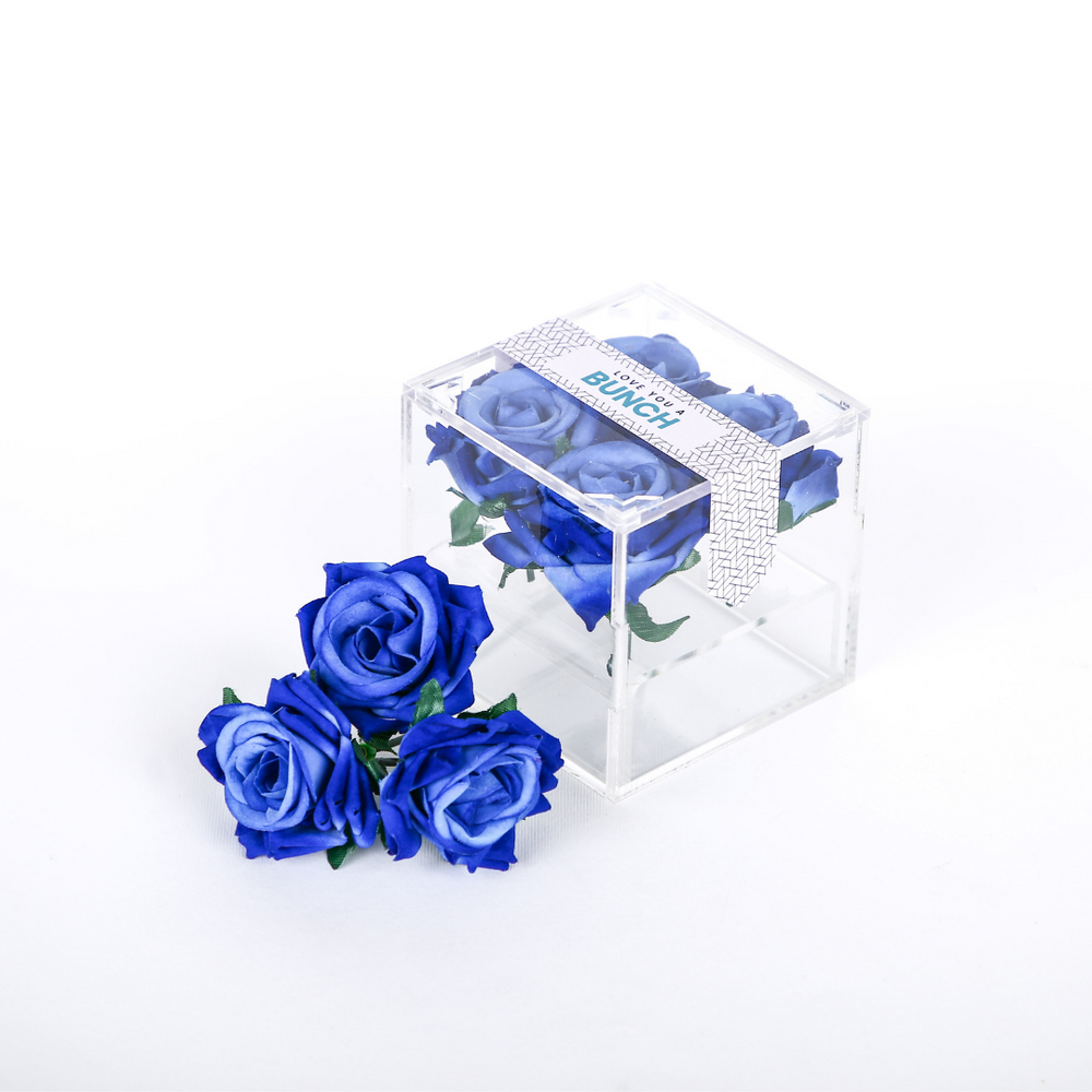 
                  
                    Blue Violets Flower Cube
                  
                