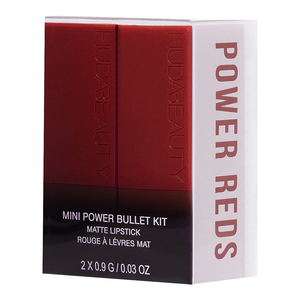 HUDA BEAUTY-MINI POWER BULLET MATTE LIPSTICK DUO 'Power Reds'