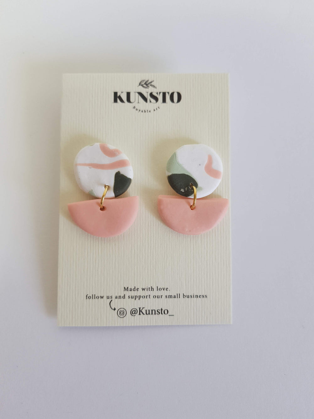 Kunsto-Dreamy Pastels halves Earrings 