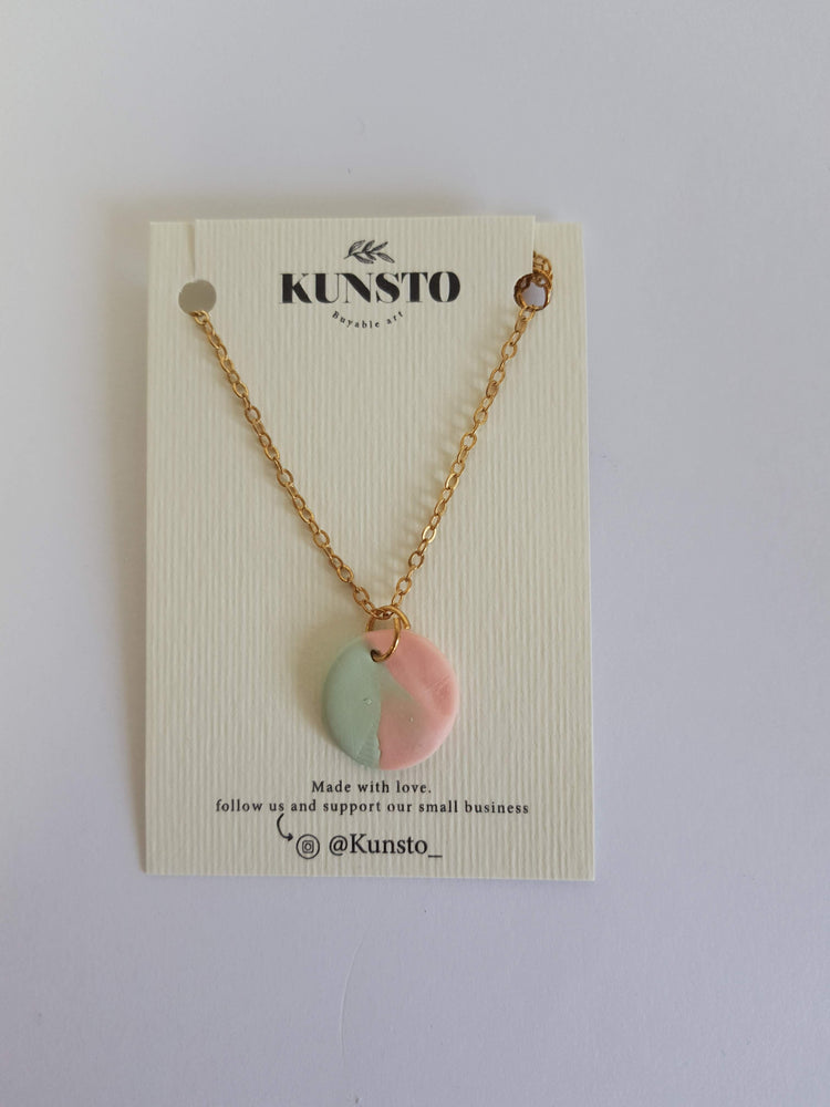 Kunsto-Dreamy Pastels Necklaces "Colored Moon"