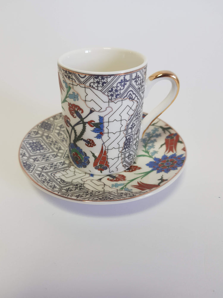
            
                Load image into Gallery viewer, Coffee Cup With Under Line Plate
            
        