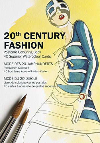 Pepin-20 Century Fashion Postcard Coloring Book