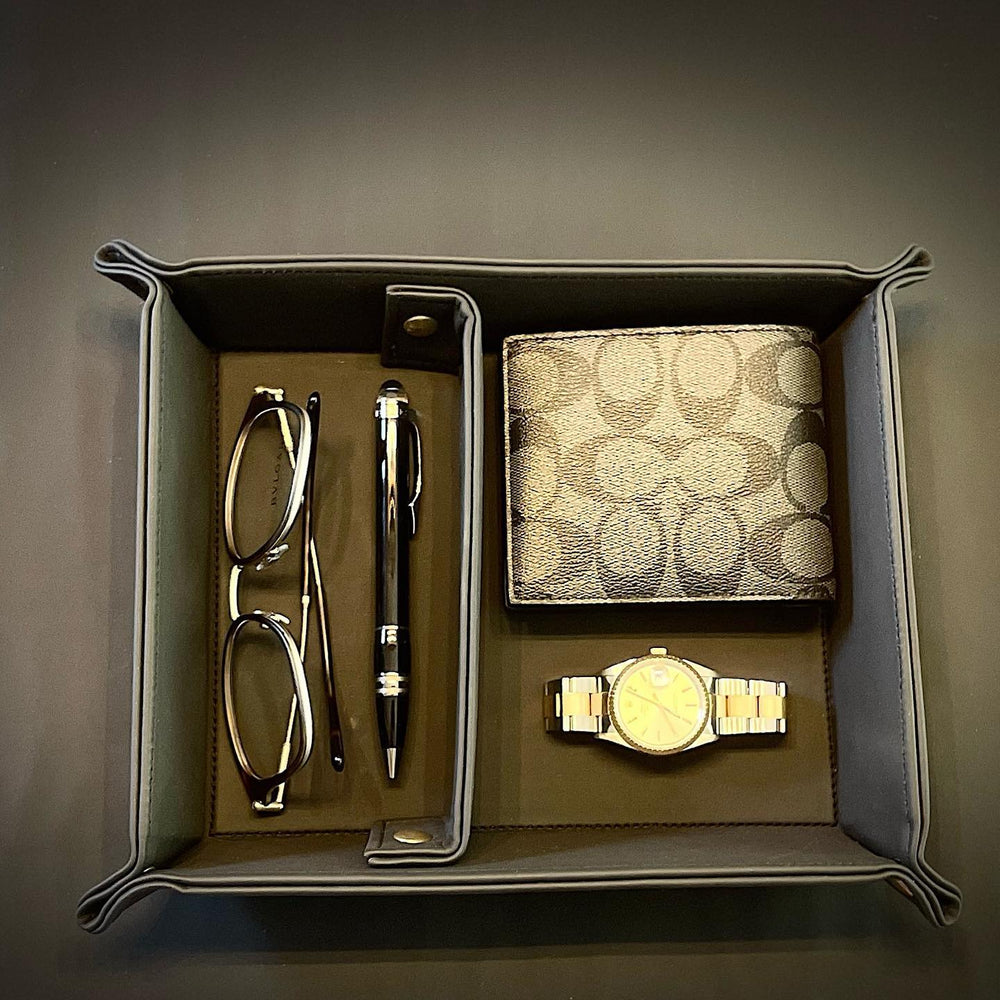 Leather Craft-Premium Leather Organizer Black