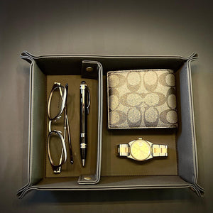 Leather Craft-Premium Leather Organizer Black