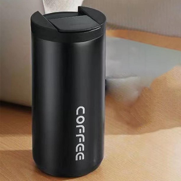 Insulated Vacuum Coffee Cup “Black"
