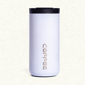 Insulated Vacuum Coffee Cup “White"