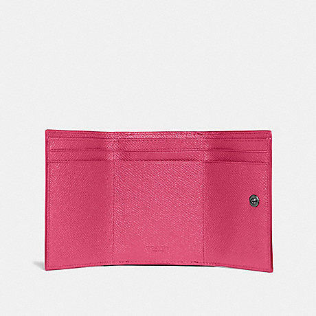Coach-Small Flap Wallet "Fuchsia"
