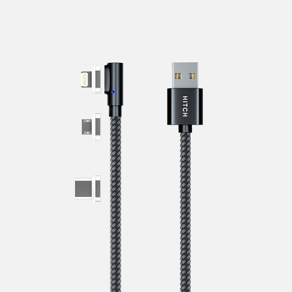Hitch-Magnetic Cable 90*  3A-18W 1.5m