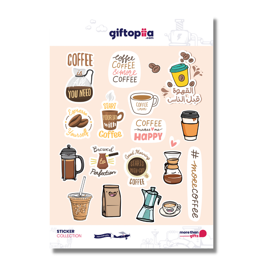 Stickers Sheet-Coffee Lover