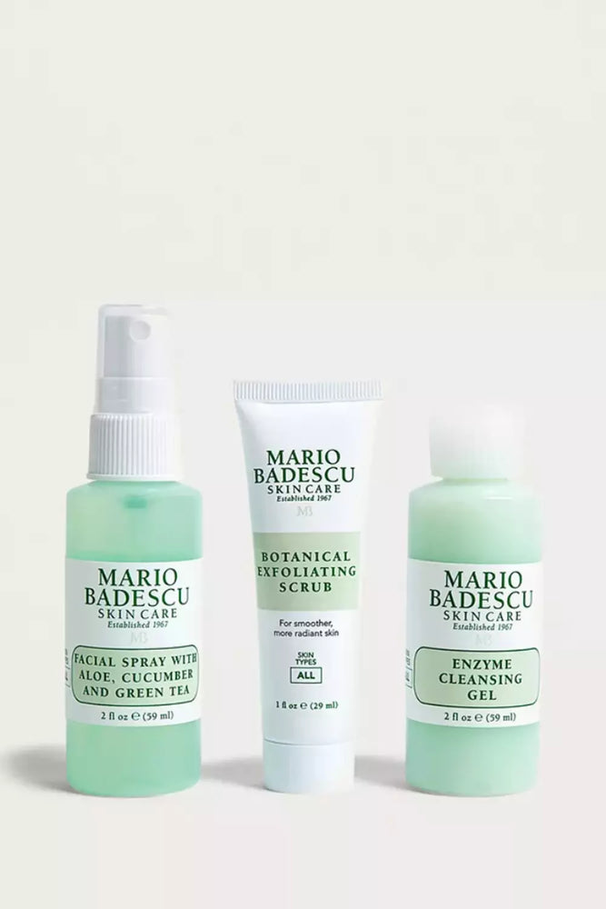 
            
                Load image into Gallery viewer, MARIO BADESCU-HIT REFRESH KIT (CLEANSING GEL, EXFOLIATING SCRUB, FACIAL SPRAY)
            
        