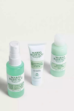 
            
                Load image into Gallery viewer, MARIO BADESCU-HIT REFRESH KIT (CLEANSING GEL, EXFOLIATING SCRUB, FACIAL SPRAY)
            
        