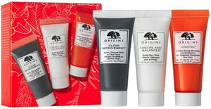 
            
                Load image into Gallery viewer, ORIGINS-JOYFUL FAVES 3 PIECE TRAVEL SET Cleanse Mask &amp;amp; Hydrate
            
        