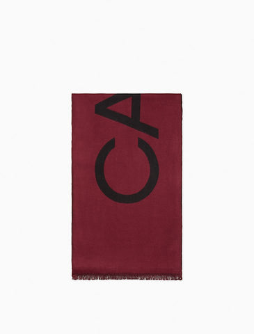 Calvin Klein-CK Logo Woven Scarf