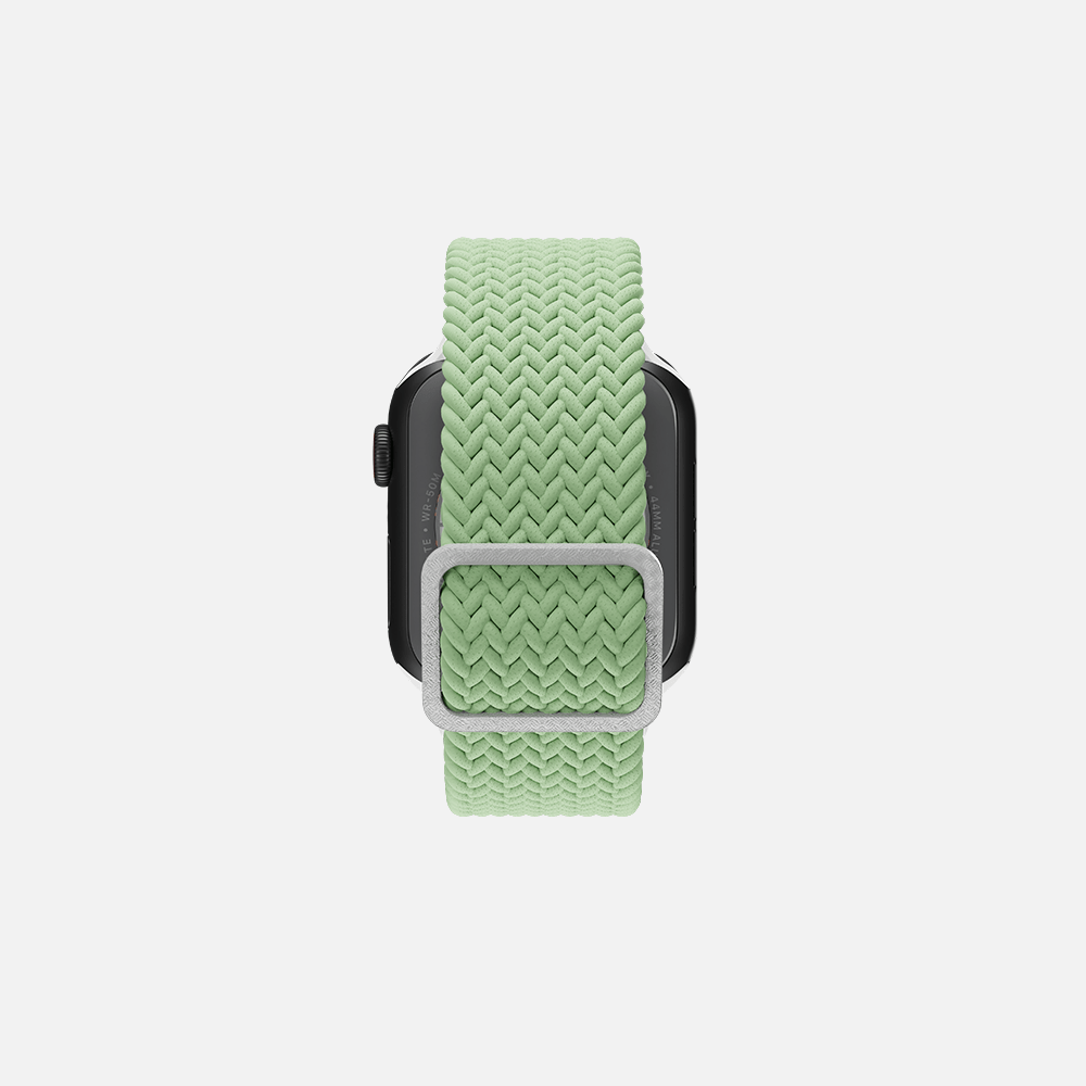Hitch-Flexible Braided Solo Loop For Apple Watch 'Mint' Size 42:44
