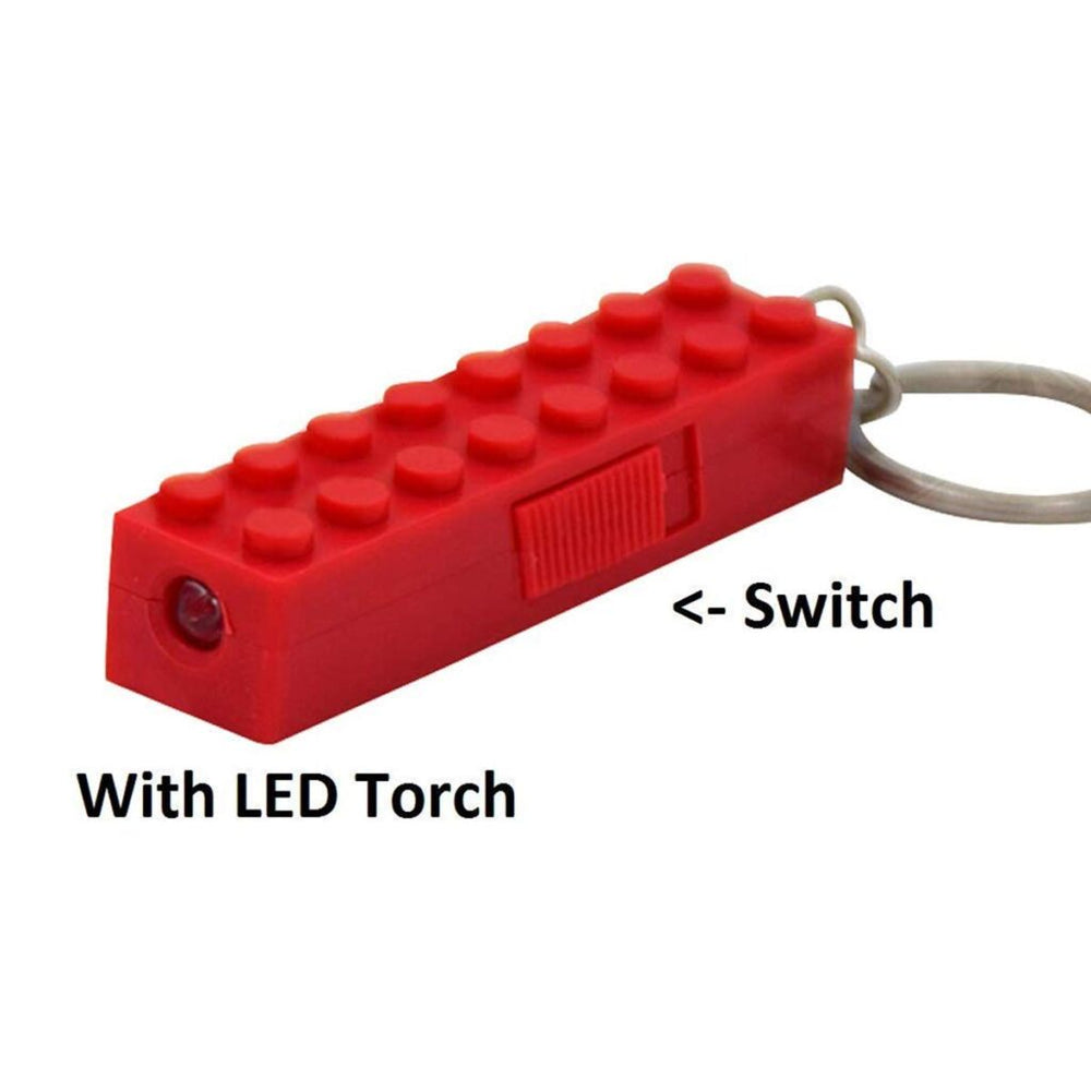OddBits-Building Block Brick 4 Pcs LED Light Keychain