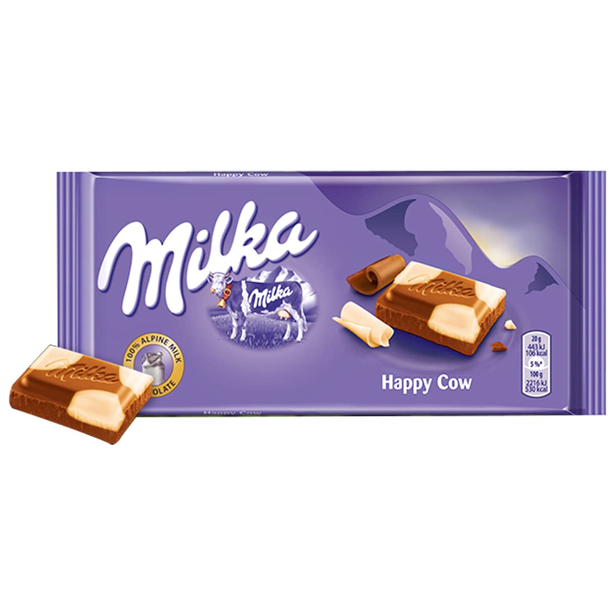 
                  
                    Milka-Alpine Milk and White Chocolate Happy Cow 100 Gram
                  
                