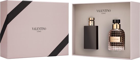 Valentino-Uomo 100ml EDT Gift Set With 100ml Aftershave Balm For Him