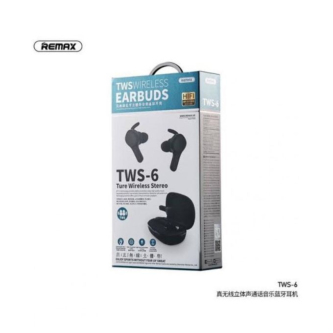 Remax-Earbuds TWS 6 Bluetooth 5.0 Earphones True Wireless