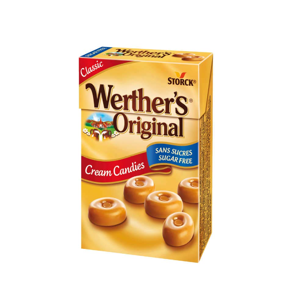Werther's Sugar Free Caramel Butter Candies Box-42g