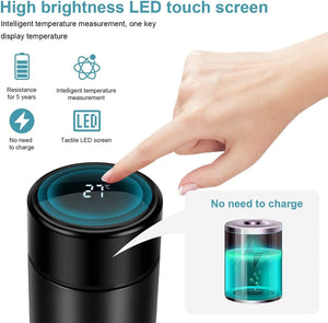 Smart Thermos Cup with LCD Temperature Display Screen