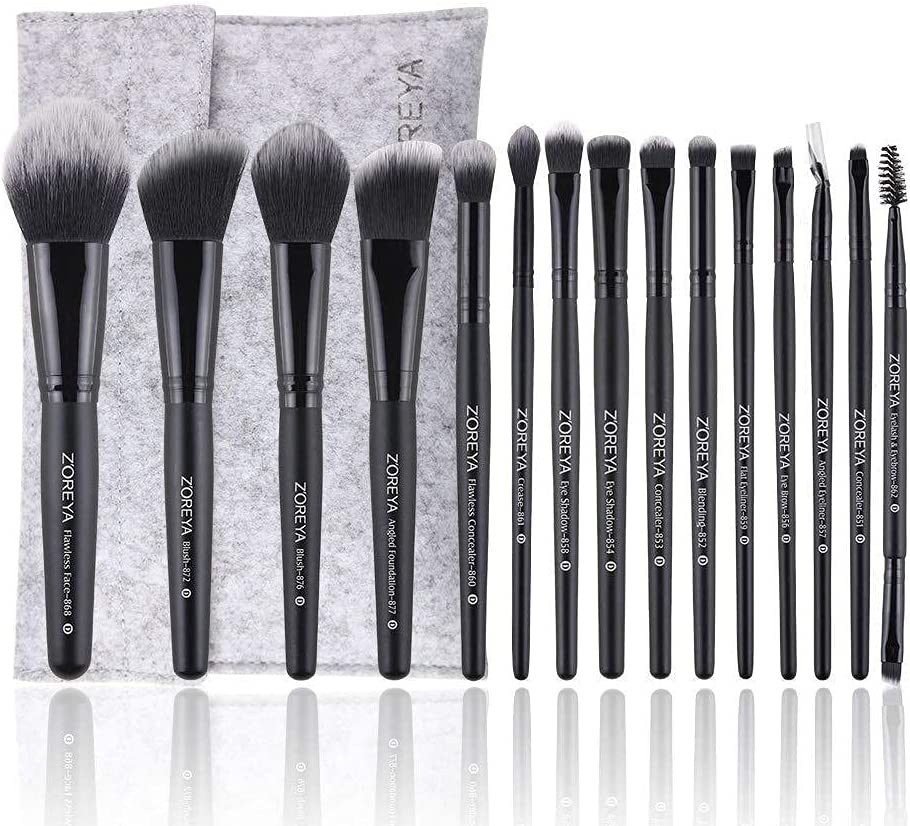 
                  
                    Z'OREYA-Makeup Brushes 15 Piece High End Black Makeup Brush Set
                  
                