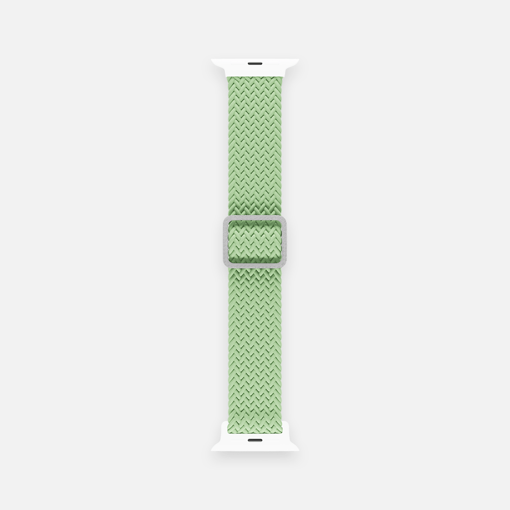 Hitch-Flexible Braided Solo Loop For Apple Watch 'Mint' Size 42:44