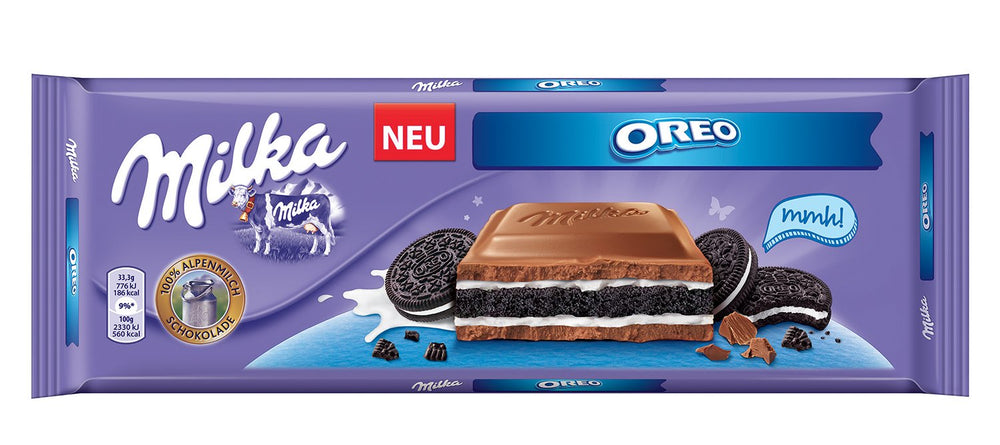 Milka-Chocolate With Oreo Biscuit 300 Gram