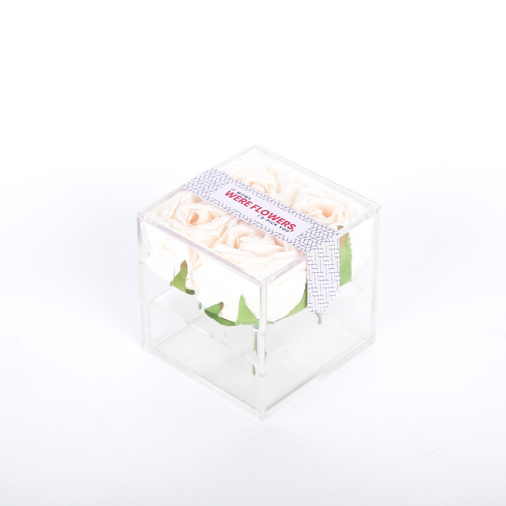 White Roses Cube