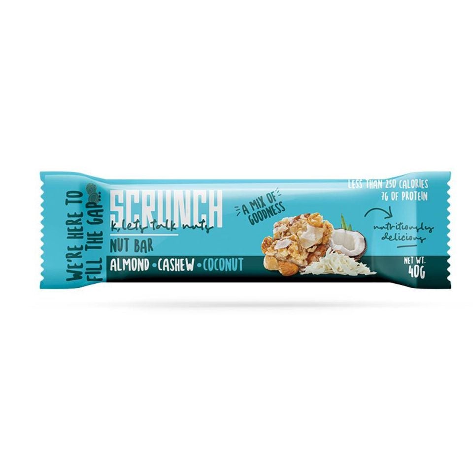 
                  
                    Scrunch-Almond Cashew And Coconut Bar
                  
                